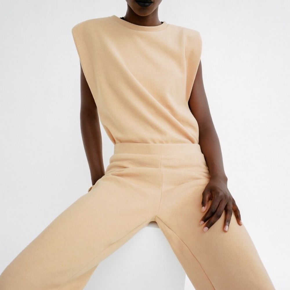 ZARA Soft Feel Shoulder Pad & Pants ** NWT**